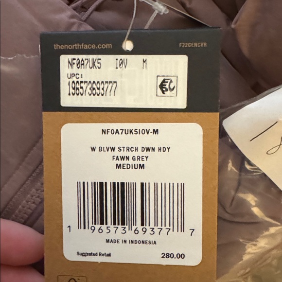 NWT The North Face Womens Aconcagua Down Insulated Hoodie Zip-up Hoodie Jacket M - Picture 8 of 8